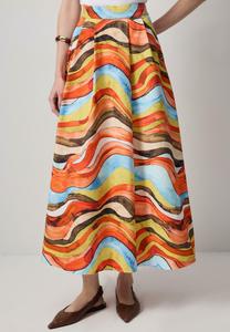 Юбка А-силуэта ABSTRACT PATTERNED - Pleated skirt Touché Privé, мультиколор