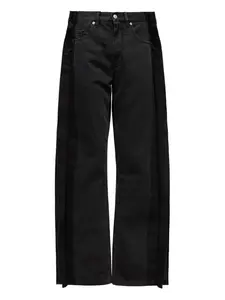 Брюки с разрезами Mm6 Maison Margiela, черный