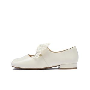 Туфли Мэри Джейн на массивном каблуке для женщин JOSINY, Ecru