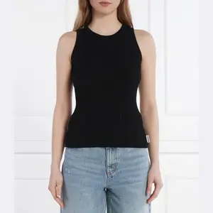 Облегающий топ-сарпле Hugo, черный