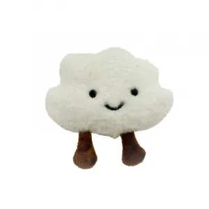 Мягкая подвеска в виде милого облака с мультяшным принтом, высота 8 см LALABABY