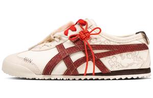 Onitsuka Tiger Кроссовки MEXICO 66 Plum Blossom Resists The Snow Anti Slip Wear Resistant Low Top Casual Shoes Unisex White Red