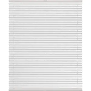 Жалюзи-плиссе indeko «advanced», светозащита, с отверстием, с креплением, эффект «мятости», на заказ, цвет weiß + weiß