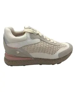 Кроссовки на танкетке из рафии Harding Gioseppo, мультиколор