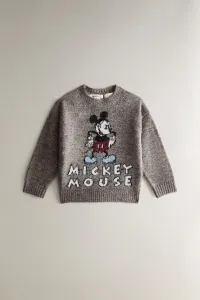 Детский свитер с микки маусом ©disney Zara, коричневый