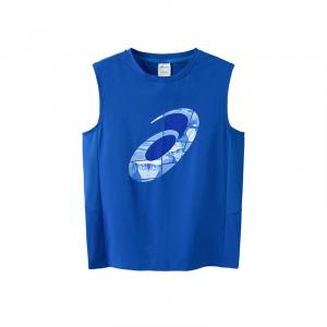 Футболка спортивная xinwangqiuwangzi, lianmingkuan ss25 5000 для детей 3-7 лет ASICS, синий