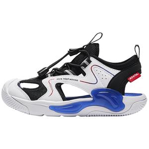 Детские сандалии дошкольные амортизирующие дышащие белый черный Antakids