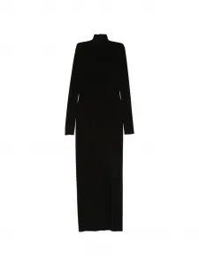 Макси-платье с длинными рукавами Norma Kamali, черный