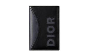 Кожаный кардхолдер мужской черный DIOR