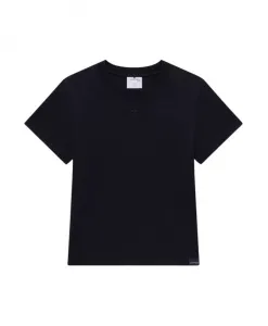 Футболка с логотипом It круглым вырезом и короткими рукавами Courrèges, черный