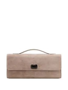 Замшевый клатч Alex Jeffrey Levinson, нейтральный