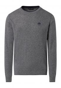 North Sails Свитер в темно-сером, крапчато-сером цвете