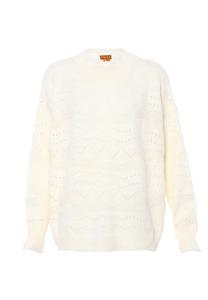 Тонкий вязаный свитер NALLY Sweater Nally, белый