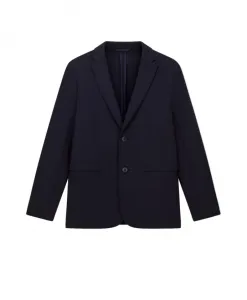 Однобортный двубортный блейзер Armani Exchange, синий