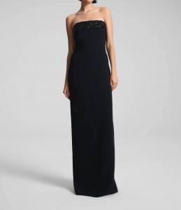 Платье без бретелек Elizabeth с декоративными элементами в черном/черном цвете A.L.C.