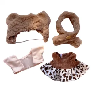 Extremely Cute Sweet Style 20cm Baby Clothes Suspender Skirt Set Doll Products Handsome