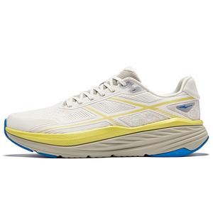 Erke Амортизирующие, противоскользящие, дышащие, низкие, повседневные кроссовки для бега, мужские, микрокристаллические, белые, кукурузно-желтые