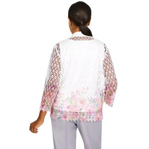 Рубашка «два в одном» с мягкой тканью Alfred Dunner с цветочной каймой Petite Alfred Dunner Alfred Dunner