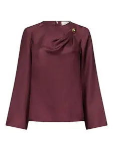 Блузка Azae с драпировкой LouLou de Saison, красный