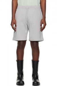 Dries Van Noten Серые шорты на завязках