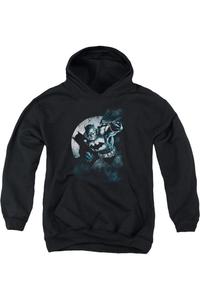 Батмен худи с подсветкой прожектора для детей Gildan, черный