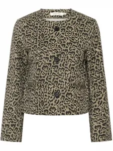 Женская куртка Neomal с длинными рукавами, зеленая с леопардовым принтом Inwear