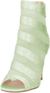 Женские сатиновые ботильоны XYD с открытым носком, стразами, шпилькой и застежкой-молнией, элегантные вечерние туфли для вечеринок