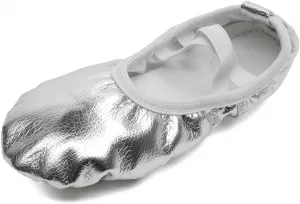 Взрослые женские балетные туфли для лирического танца MSMAX, спортивные балетки для йоги, костюмные тапочки для мужчин, серебряный