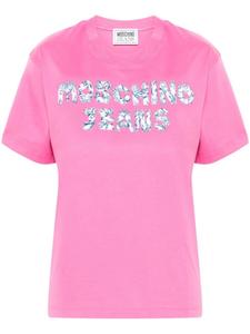 MOSCHINO JEANS футболка с логотипом, розовый