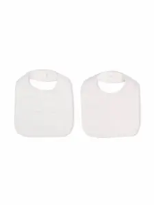 Комплект из двух нагрудников с логотипом Emporio Armani Kids, розовый