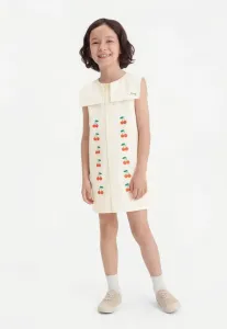 Платье с мини-вишнями, повседневное платье Tinycottons, Off-White