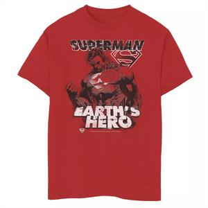 Футболка с графическим рисунком и плакатом с изображением Супермена и героя DC Comics для мальчиков 8–20 лет Licensed Character