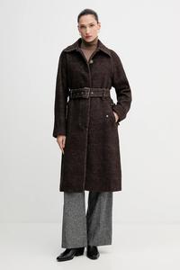Пальто с шерстью Sisley, коричневый