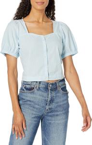 Женская блузка Levi's Simone с коротким рукавом, Antigone Stripe Airy Blue