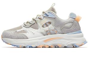 Кроссовки женские с низким верхом цвета слоновой кости, дымчато-голубой Qiaodan