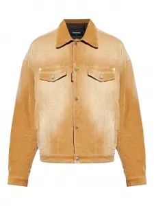 Вельветовая куртка-рубашка DSQUARED2, коричневый