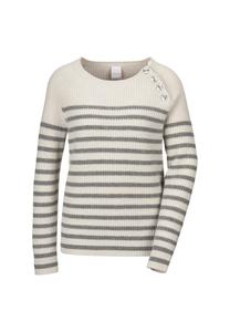 Свитер с круглым вырезом в полоску Madeleine, мультиколор