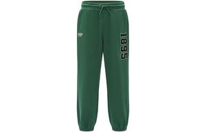 Трикотажные спортивные штаны унисекс темно-зеленые Reebok, темно-зеленый
