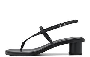 Сандалии с одним ремешком 4,5 см женские PEDRO, Black