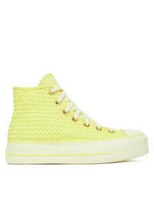 Тканевые кроссовки Chuck Taylor All Star Lift Platform Knit A14967C Converse, желтый