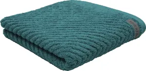 Полотенце ROSS "Smart", (1 шт.), однотонное в рубчик с велюровой этикеткой 70х140 см (1 шт.), цвет smaragd