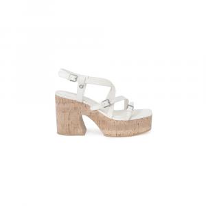 Туфли-лодочки из бежевой кожи GUESS