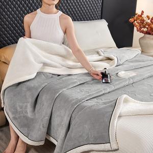 Fuanna Плед молочный вельвет двойной слой 150х200 см, цвет Huawu Mian - Yan Mo Hui