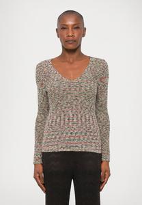 Джемпер Missoni V NECK SWEATER, Red/Green/Multi-Coloured