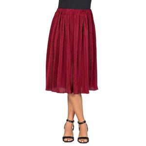Женская элегантная юбка миди с гармошкой и эластичным поясом для вечеринки 24Seven Comfort Apparel, цвет wine