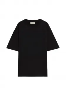 Футболка из трикотажа с нашивкой A PAPER KID, черный