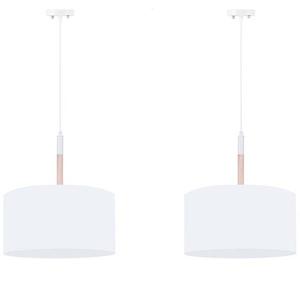 Подвесной светильник konsimo. PLISO 2 шт, 40x44x40 см, белый