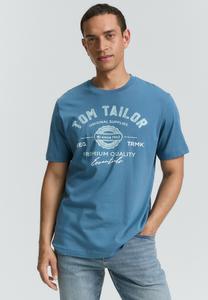 Футболка TOM TAILOR LOGO , Real Teal Blue/Blue