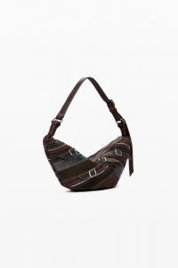 Средняя сумка через плечо из лоскутков