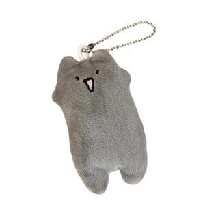 Очаровательный длинный полосатый озорной кот, брелок плюшевый подвес 8см высота Nodding Bud Bug